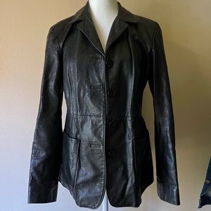 vintage DKNY leather jacket